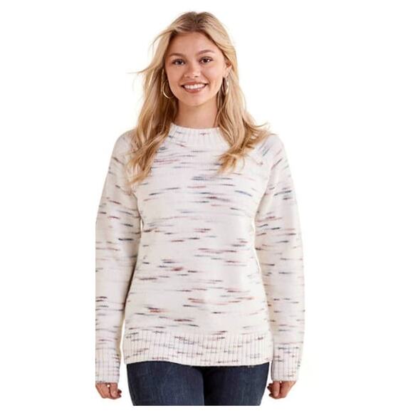 Women Architect Long Sleeve Space Dye Pullover Sweater - Picture 2 of 5